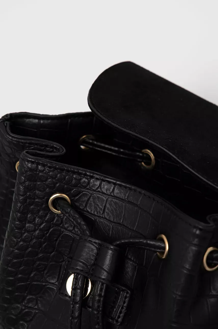 Vintage leather backpack - Black