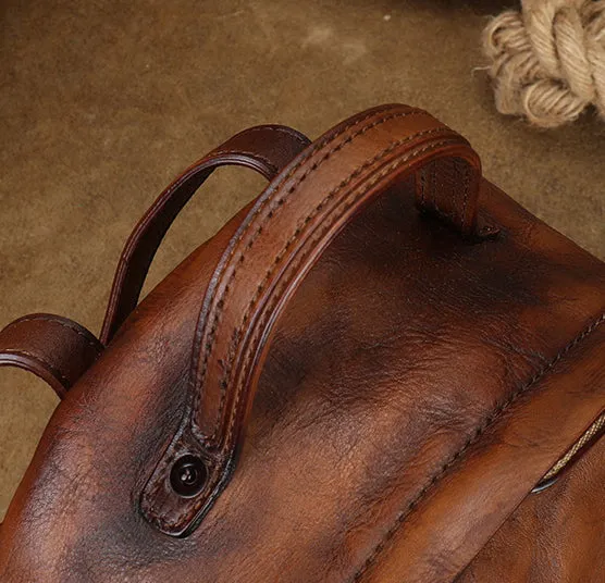 Womens Mini Rucksack Bag Leather Backpack For Women