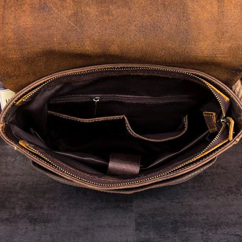 Woosir Handmade Vintage Backpacks Crazy Horse Leather