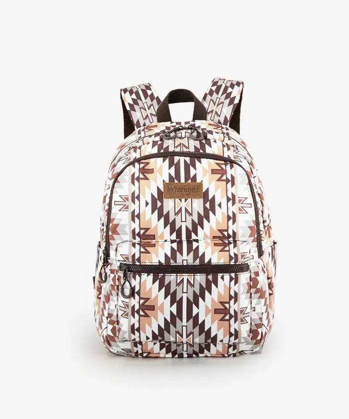 Wrangler Aztec Printed Diaper Bag Backpack