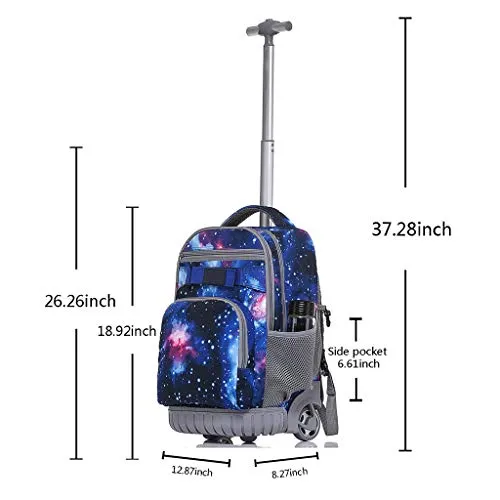 Yexin Primary School Student Trolley Bag - New Laptop Rolling Backpack For Schooling & Travel, 18