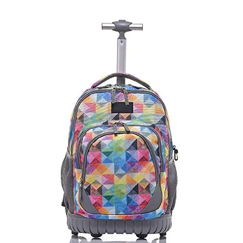 Yexin Primary School Student Trolley Bag - New Laptop Rolling Backpack For Schooling & Travel, 18
